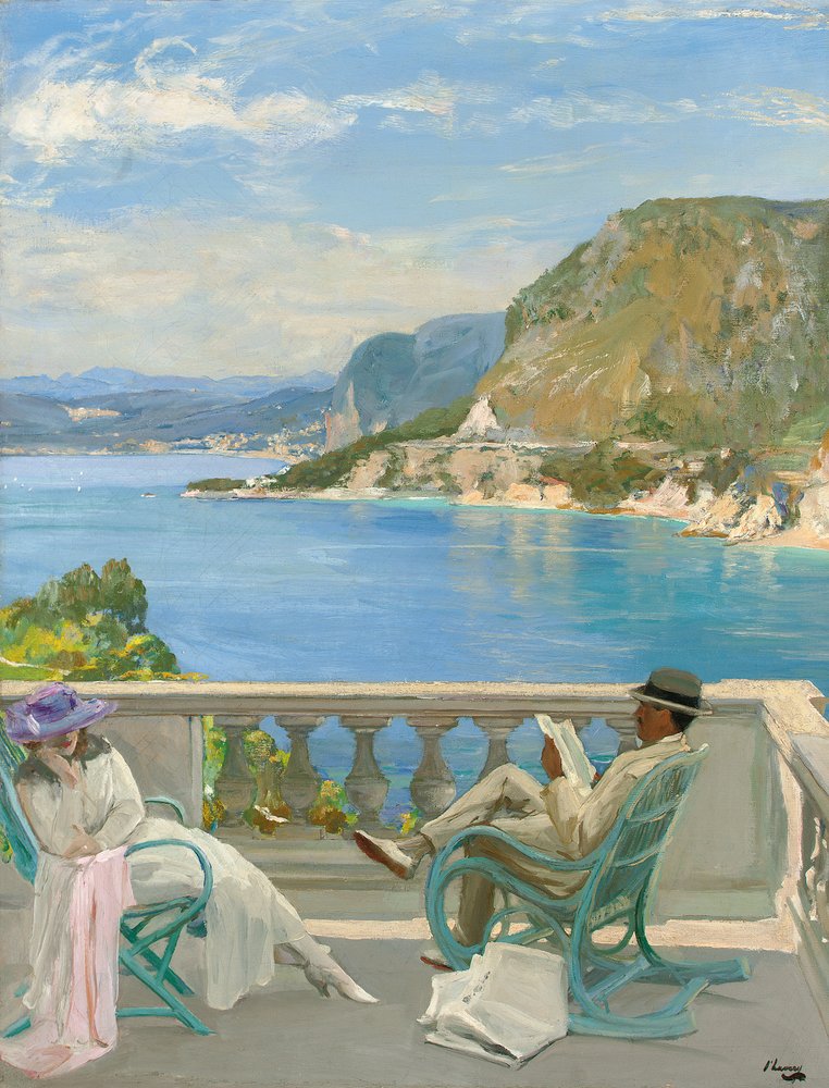 画家 John Lavery の 「ハネムーン」 The Honeymoon by John Lavery: Premium art reproduction