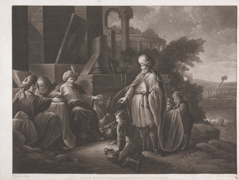 Hiram King of Tyre, Sends Presents to King Solomon