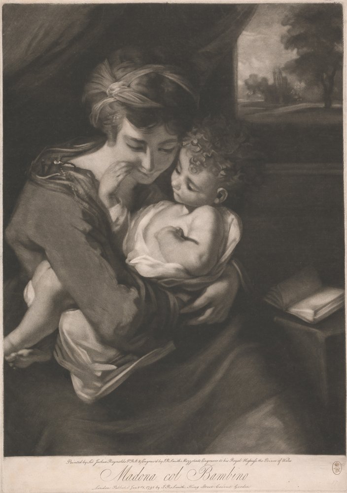 Madonna with Child by John Raphael Smith: Fine art print