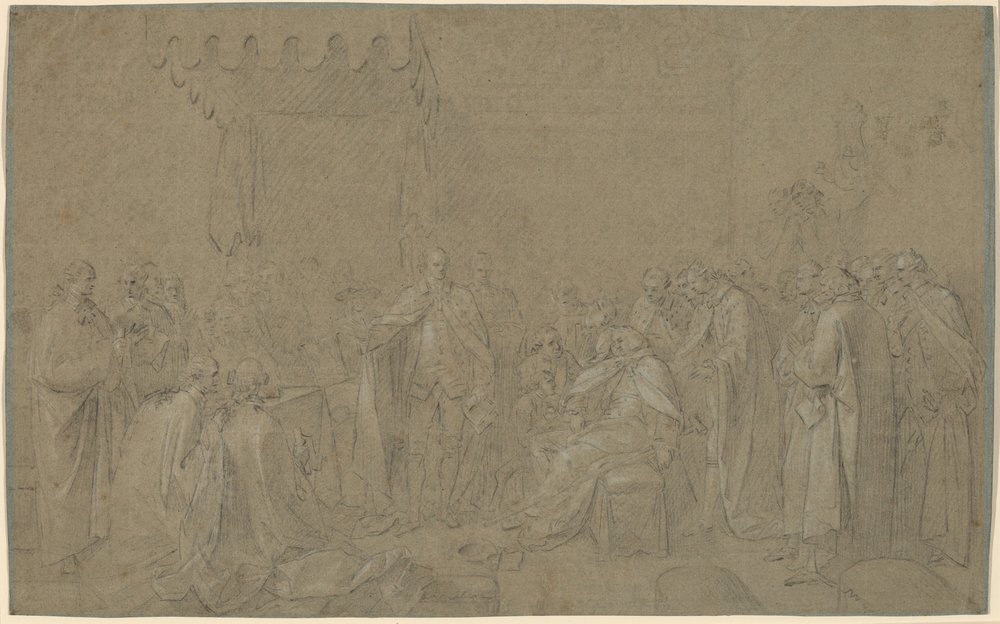 Study for 'The Death of the Earl of Chatham' by John Singleton Copley