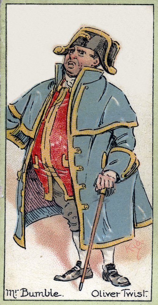 Mr. Bumble, from ‘Oliver Twist’ by Charles Dickens, 1923 by Joseph Clayton Clarke