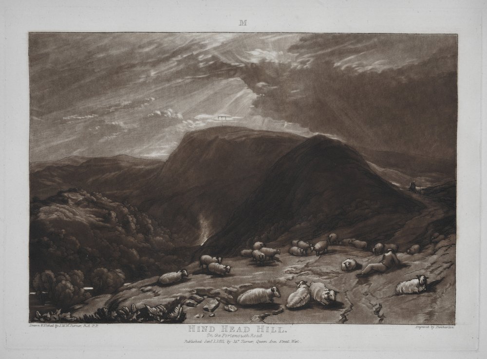 Liber Studiorum: Hind Head Hill on the Portsmouth Road by Joseph Mallord William Turner