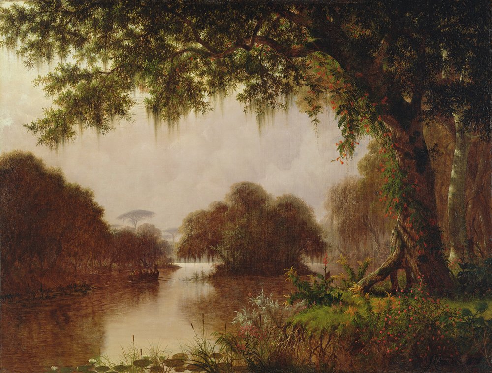 Swamp on the Mississippi, 1871 by Joseph Rusling Meeker