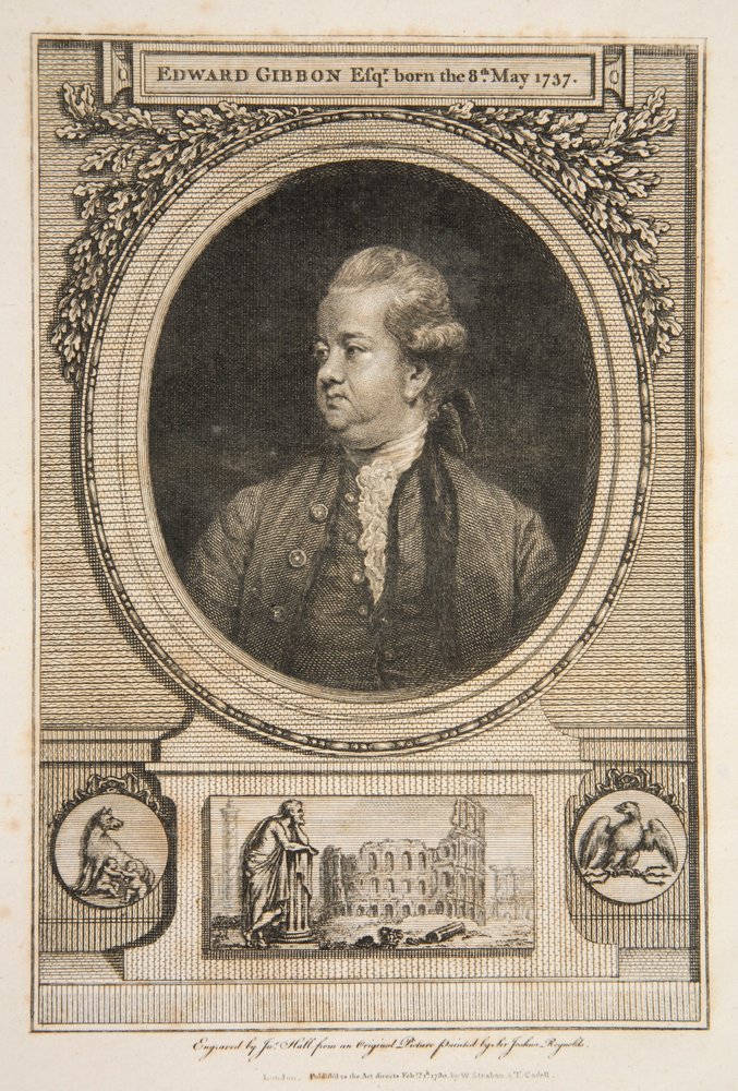 Edward Gibbon, Esq. (engraving) by Joshua Reynolds