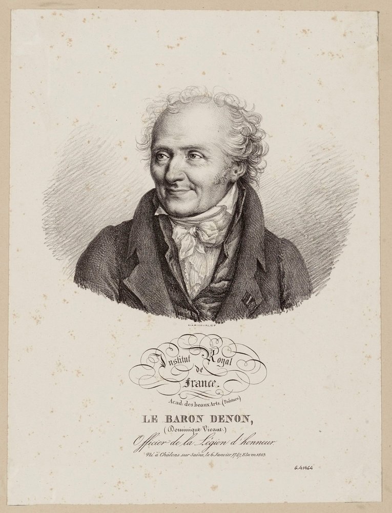 Royal Institute of France / Academy of Fine Arts (Painting) / Baron Denon / (Dominique Vivant) / Officer of the Legion of Honour. by Julien Leopold Boilly