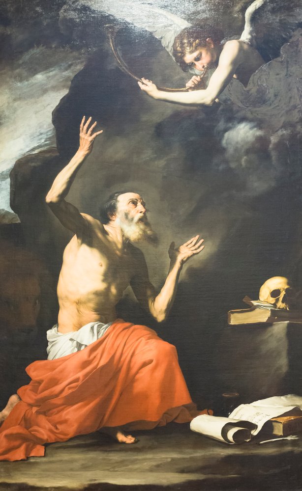 Saint Jerome and the Angel by Jusepe de Ribera
