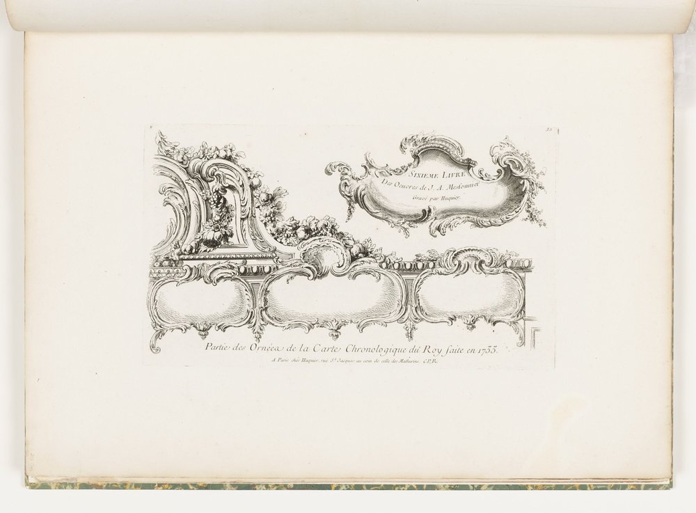 Part of the Ornamentation of the 1733 Chronology (Old Testament) for ...