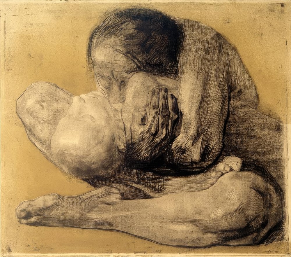 Käthe Kollwitz, Woman with Dead Child, 1903 by Käthe Kollwitz