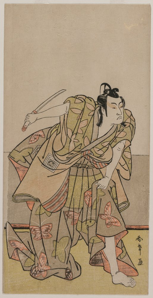 Ichikawa Monnosuke II as Soga no Goro, c. late 1770s by Katsukawa Shunsho