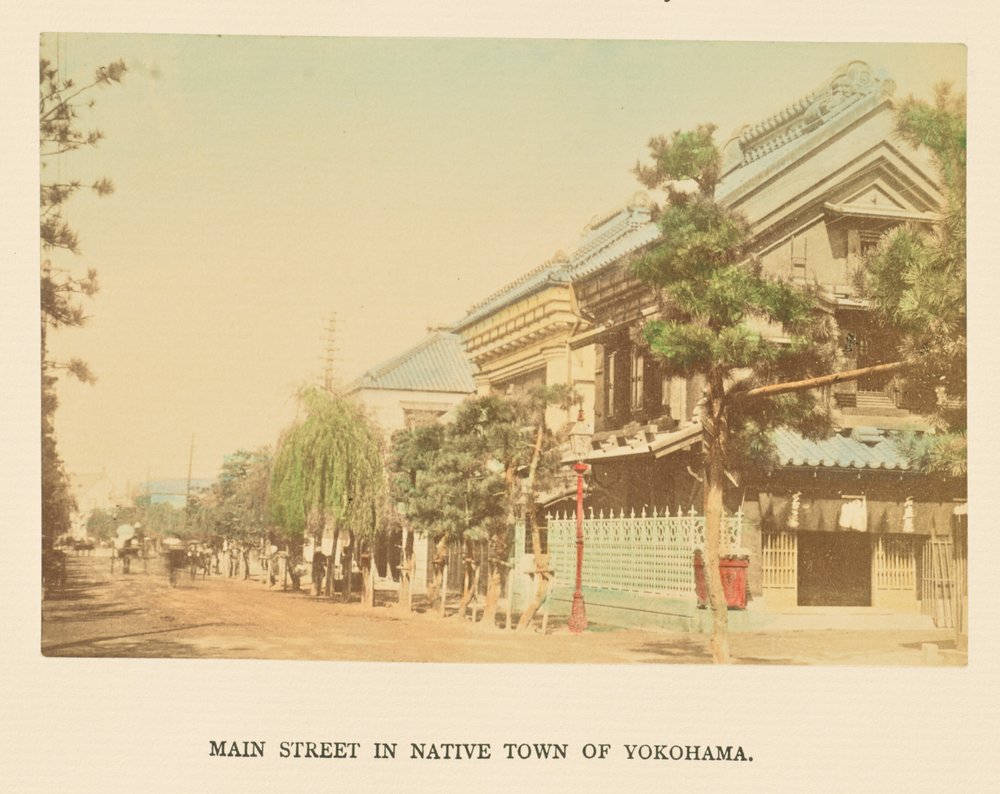 Main Street in Native Town of Yokohama by Kazumasa Ogawa