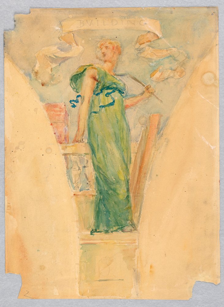 Personification of Building, Study for the Dome of the Manufacturer's ...