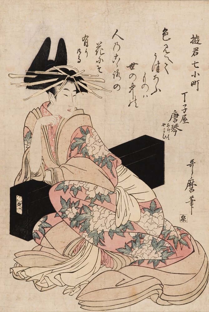 The Courtesan Chojiya Karakoto by Kitagawa Utamaro
