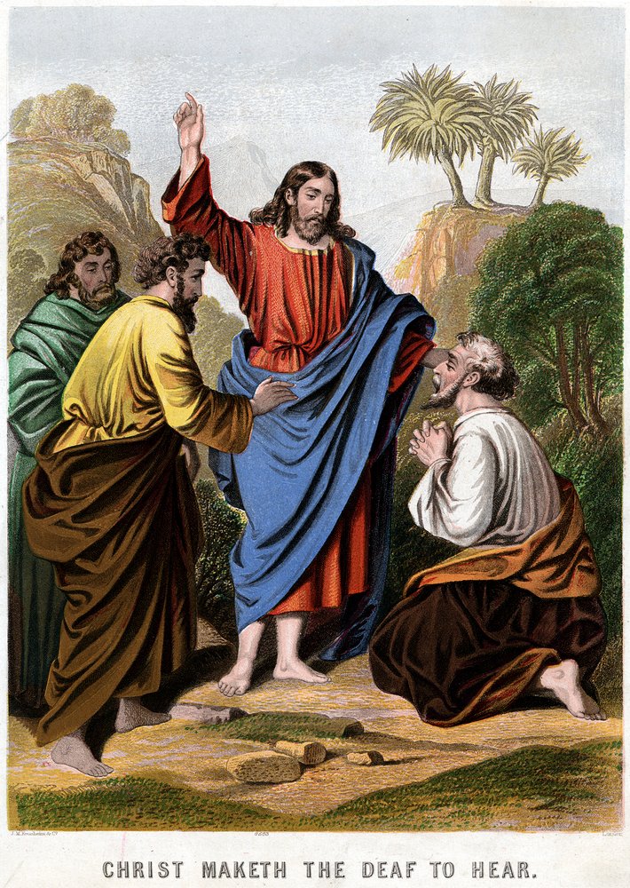 Christ Maketh the Deaf to Hear by Kronheim and Co
