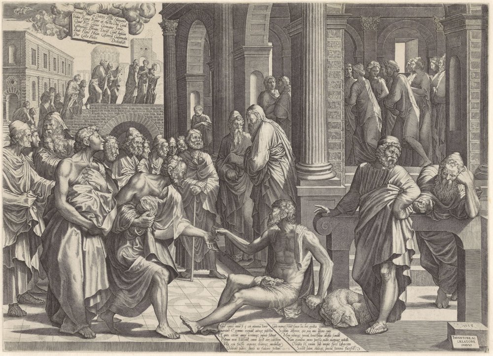 Peter and John Healing the Cripple at the Gate of the Temple