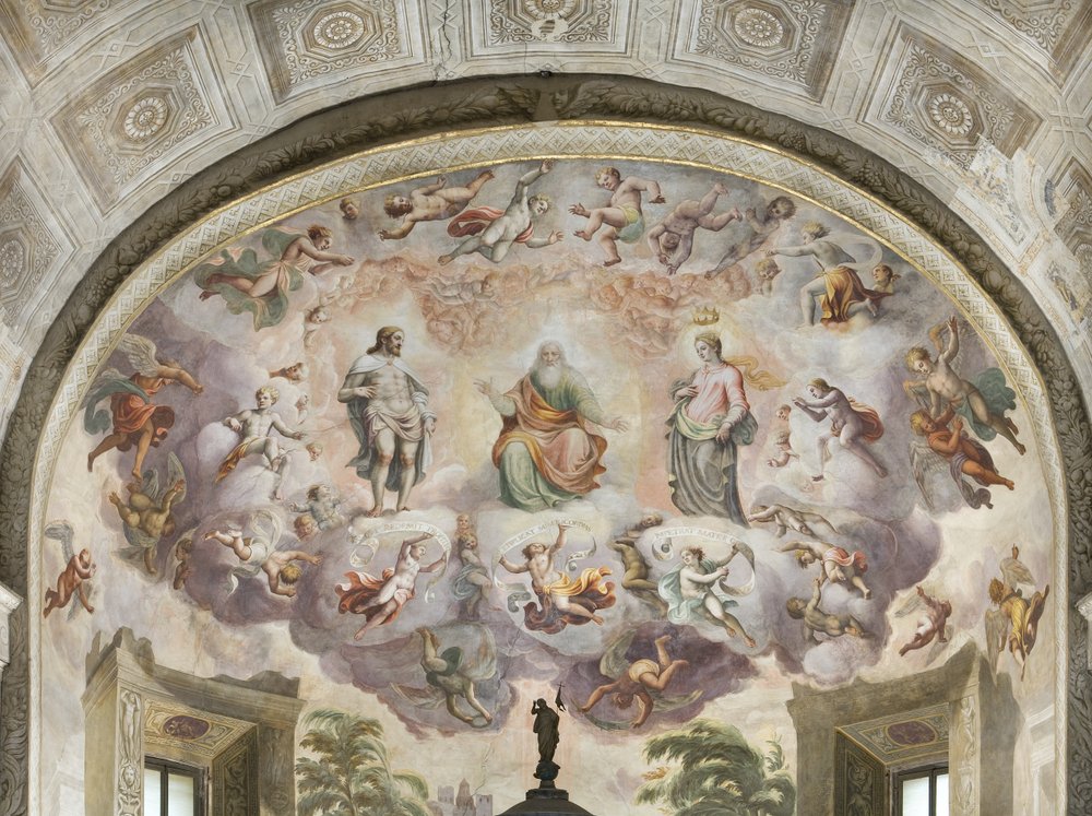The Celestial Vision of Saint Stephen by Lattanzio Gambara