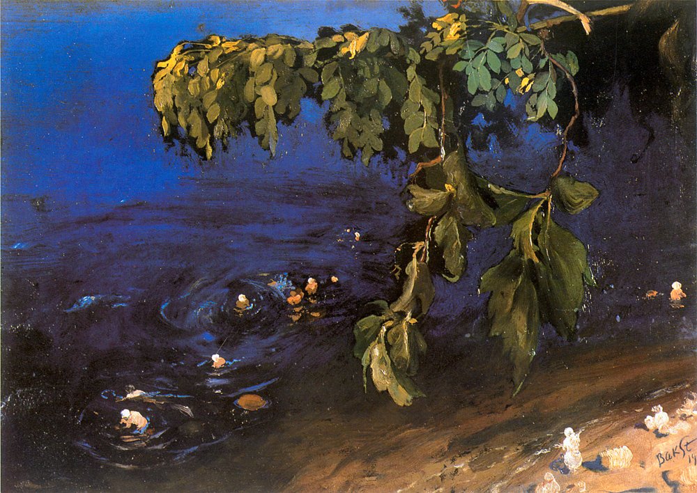 Acacia Branch with the Sea in the Background by Leon Bakst