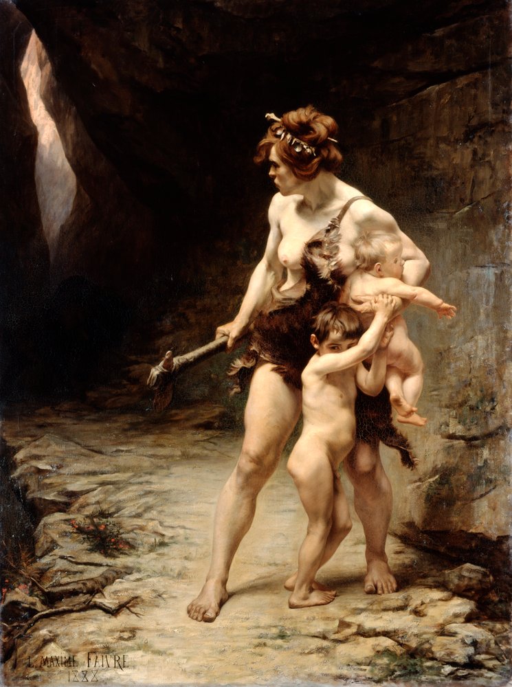 Two Mothers, 1888 by Leon Maxime Faivre