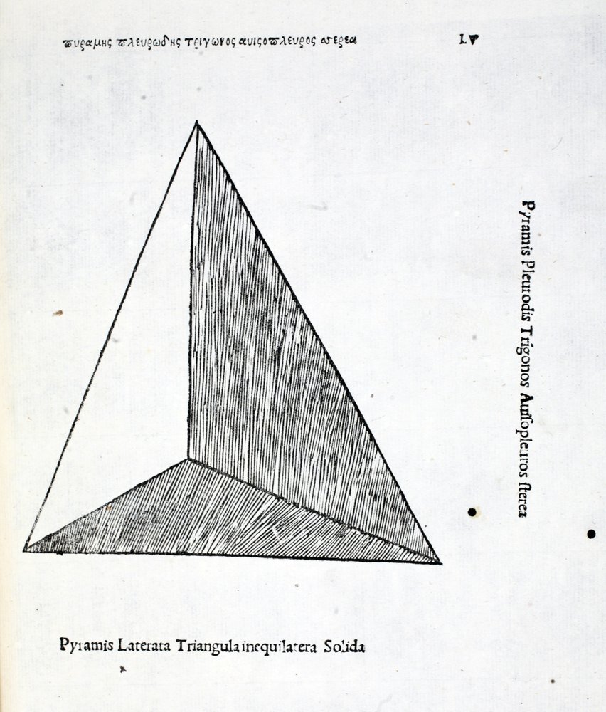 Pyramis laterata triangula inequilatera solida, illustration from ...
