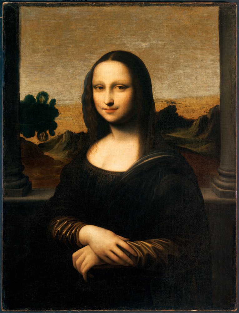Leonardo Da Vinci Portrait Of Mona Lisa Del Giocondo Canvas Art Print