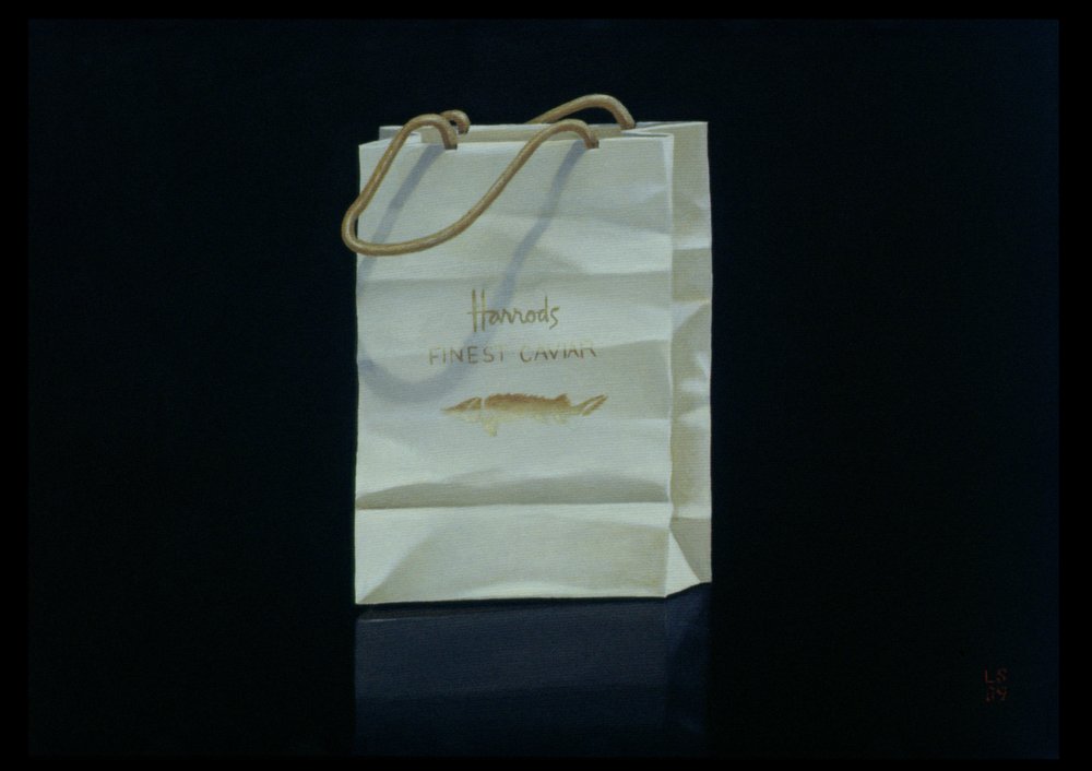 Harrods Caviar Bag, 1989 by Lincoln Seligman