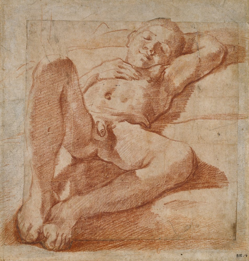 boys art penis nude Study of a Nude Boy, 1575-1619 by Lodovico Carracci