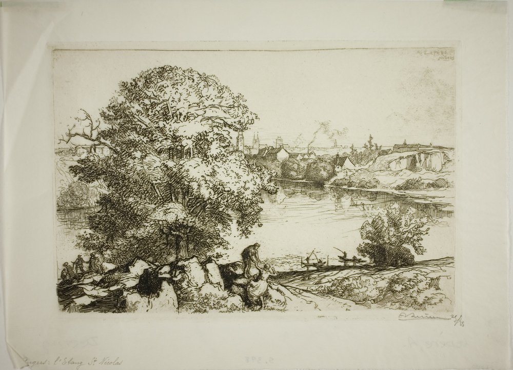 Angers, Lake Saint-Nicolas by Louis Auguste Lepère