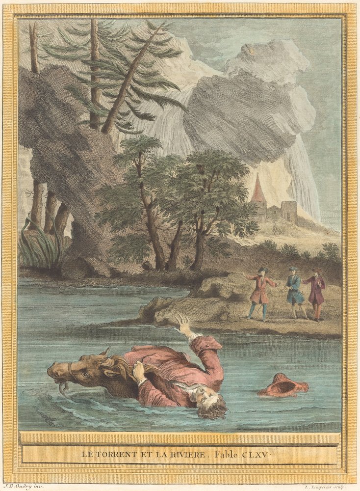 The Torrent and the River by Louis Simon Lempereur after Jean Baptiste Oudry