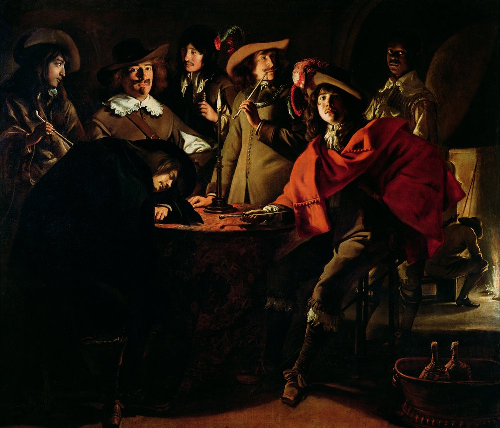 The Guards Smoking, 1643 by Louis le Nain