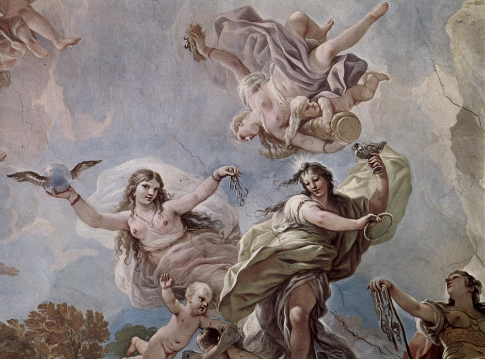 Frescoes in the Gallery of Palazzo Medici-Riccardi in Florence by Luca Giordano