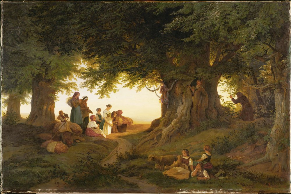 Evening Prayer by Ludwig Adrian Richter