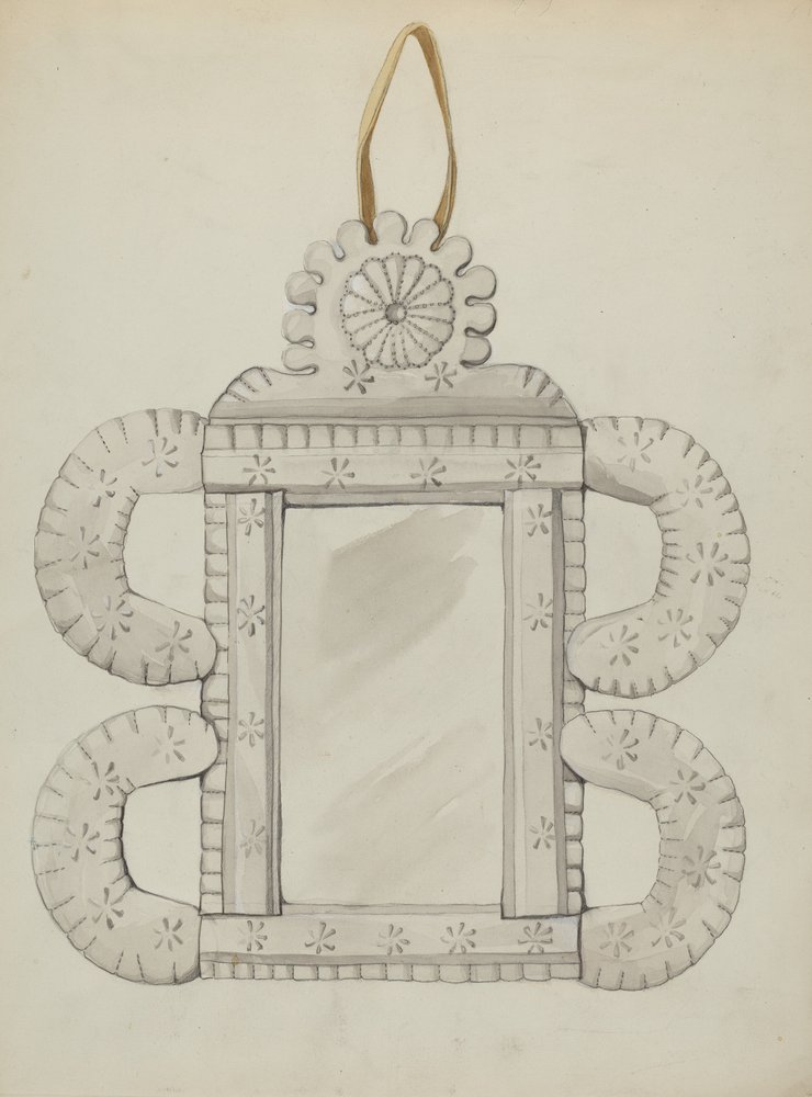 Tin Mirror Frame by Majel G. Claflin