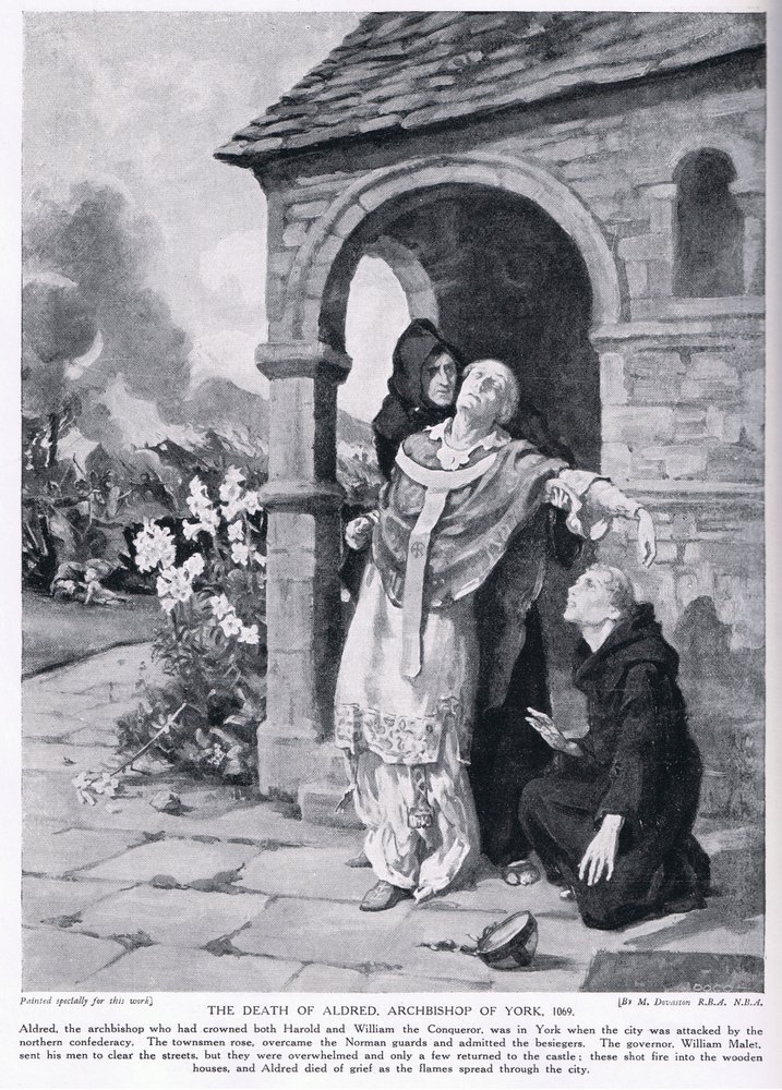 The death of Aldred, Archbishop of York AD1069