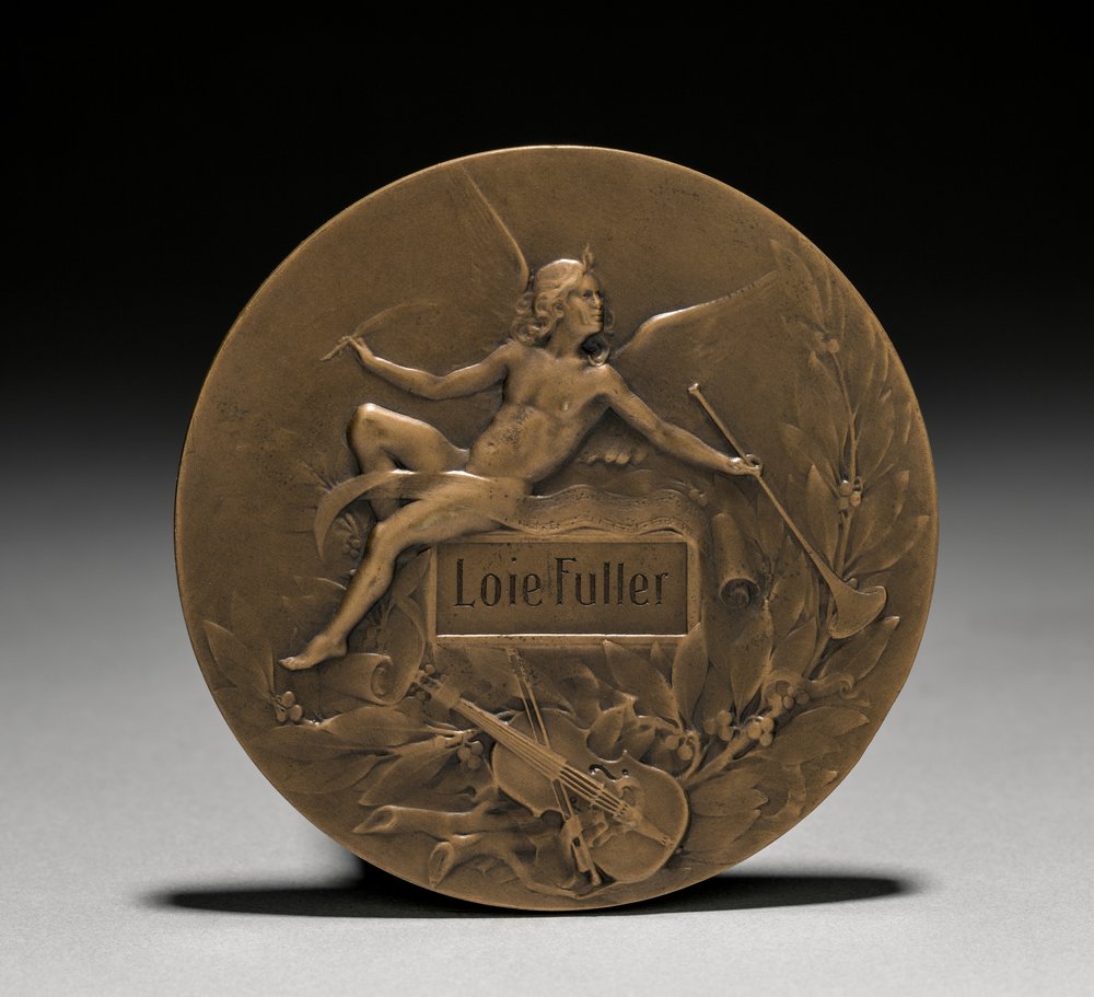 Medal Presented to Loïe Fuller by the French Government: Allegory of Music (reverse) by Marie Alexandre Lucien Coudray