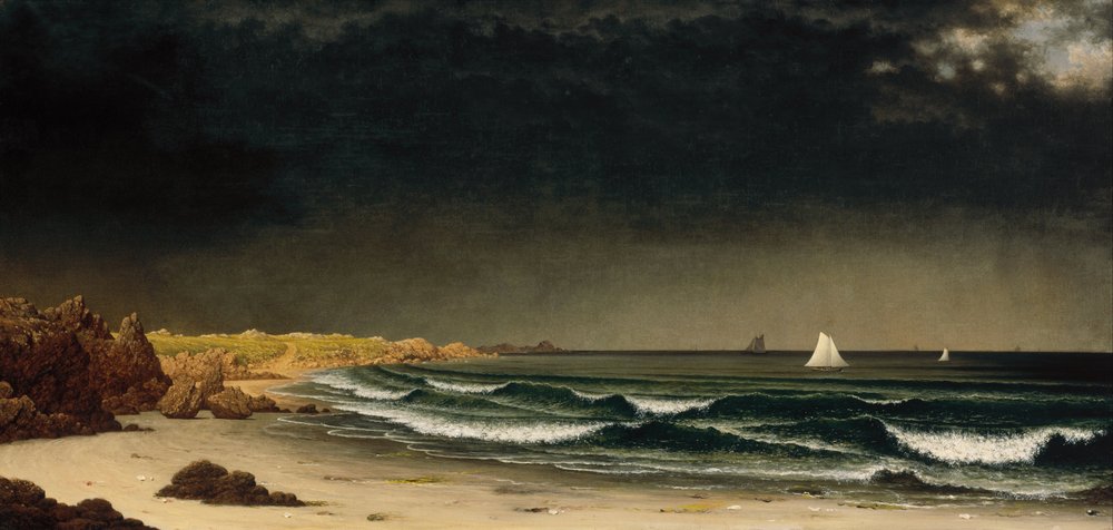 Approaching Storm - Beach near Newport by Martin Johnson Heade