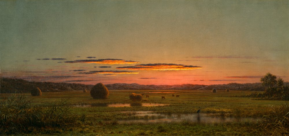 Sunset, c.1880 by Martin Johnson Heade
