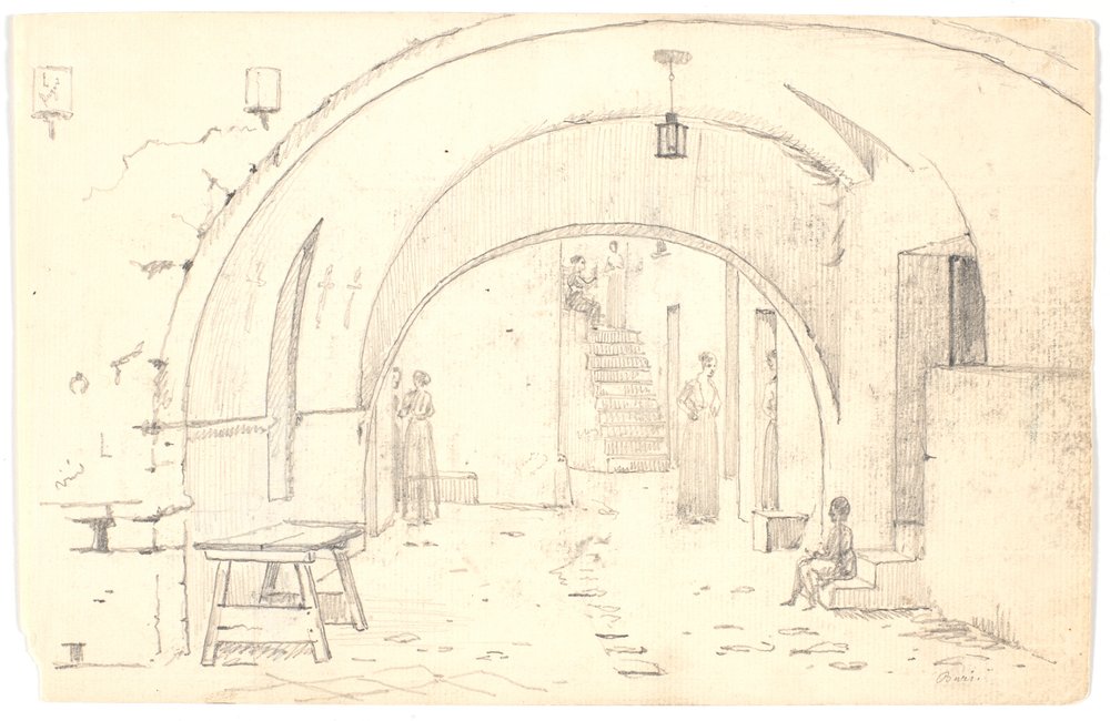 Street Scene in Bari by Martinus Rørbye