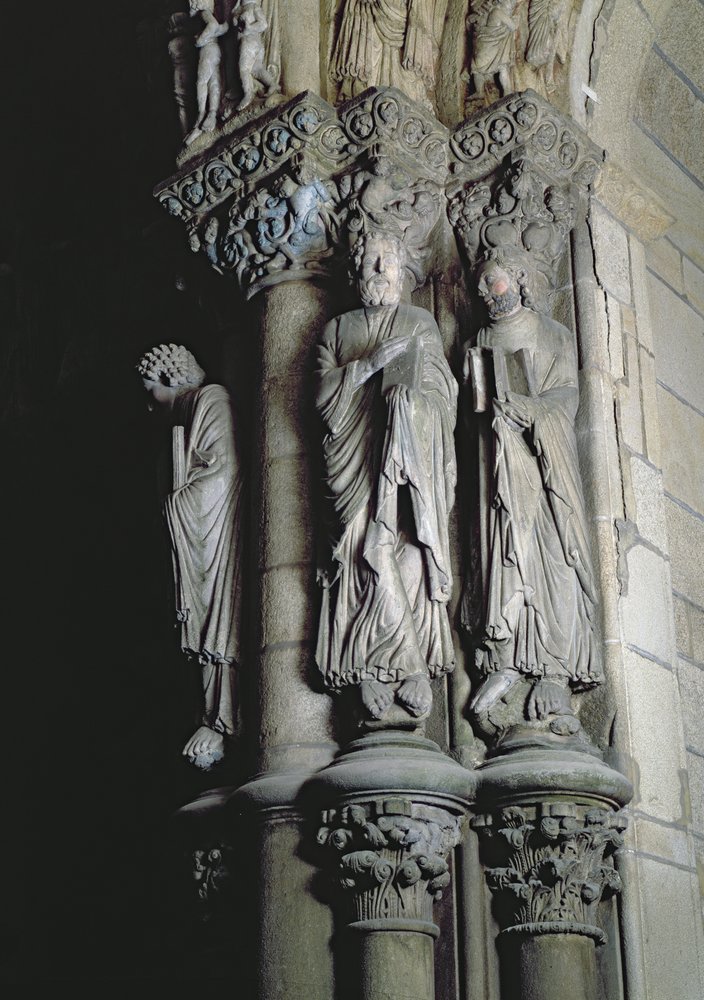 Portico de la Gloria Depicting St. Andrew (detail)