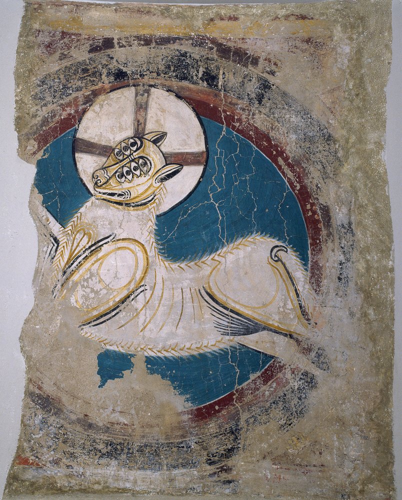Apocalyptic Lamb from Sant Climent de Taüll by Master of Tahull