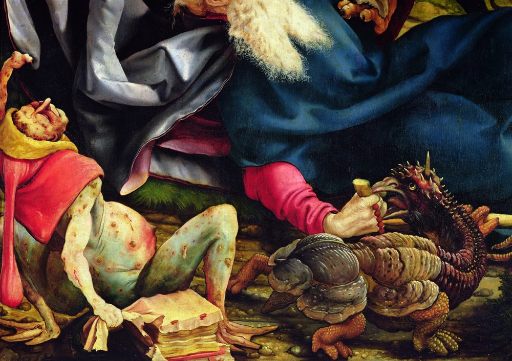 Detail of the temptation of Saint Anthony from the Isenheim Altarpiece, c. 1512-16 by Matthias Grünewald