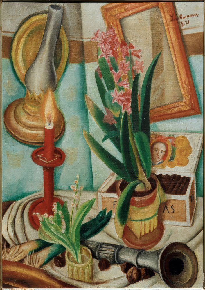 Still Life with a Burning Candle by Max Beckmann