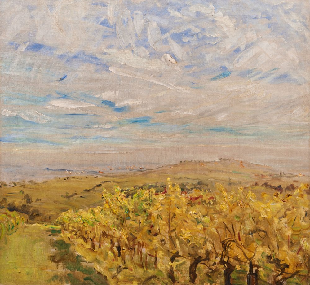Early Autumn in the Palatinate. Vineyards near Neukastel, 1927 by Max Slevogt
