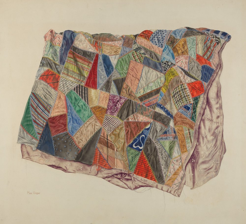 Patchwork Chair 版画 Max_Unger_-_Patchwork_Quilt_-_
