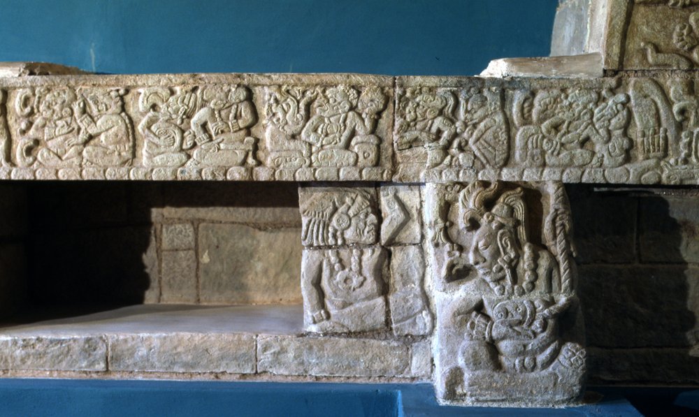 Copan Sepulturas Bench, Late Classic Period 600-900 AD