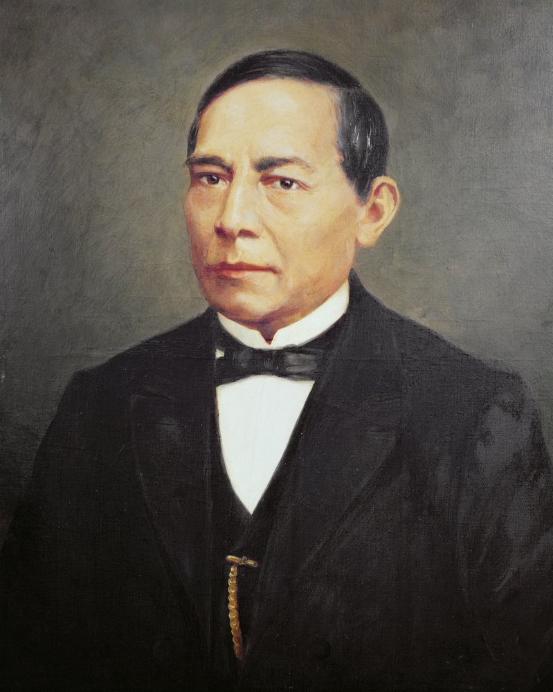 Portrait of Benito Juárez by Mexican School