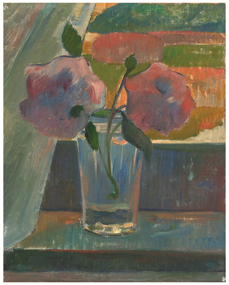 Still life, flowers in a glass, c.1890