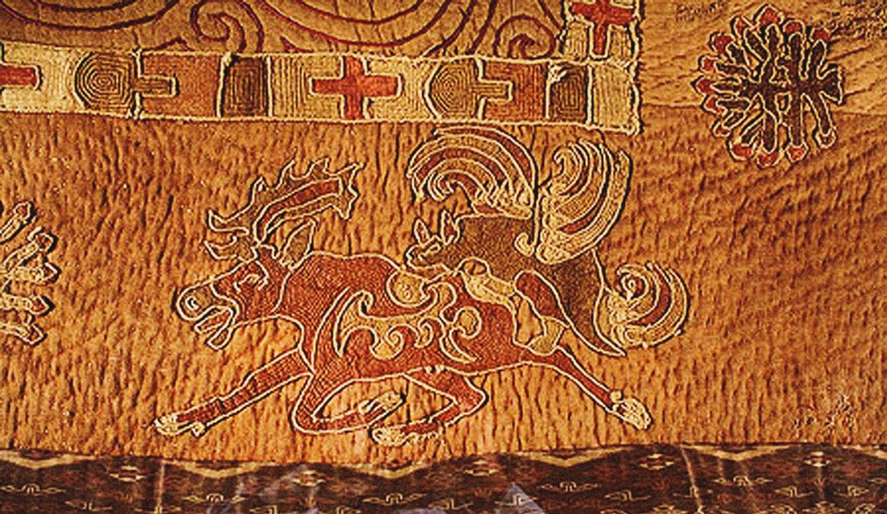 Detail of a Carpet, Noin Ula, Xiongnu Era