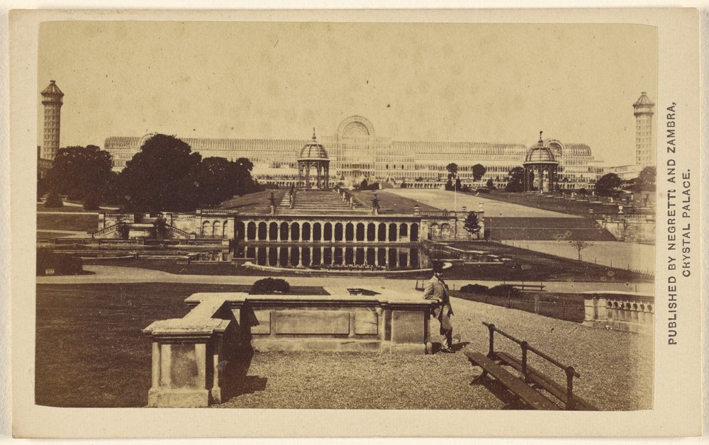 Exterior Long View of The Crystal Palace Building and Grounds