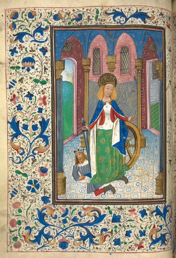 Catherine of Alexandria with the Roman Emperor Maxentius by Netherlandish School