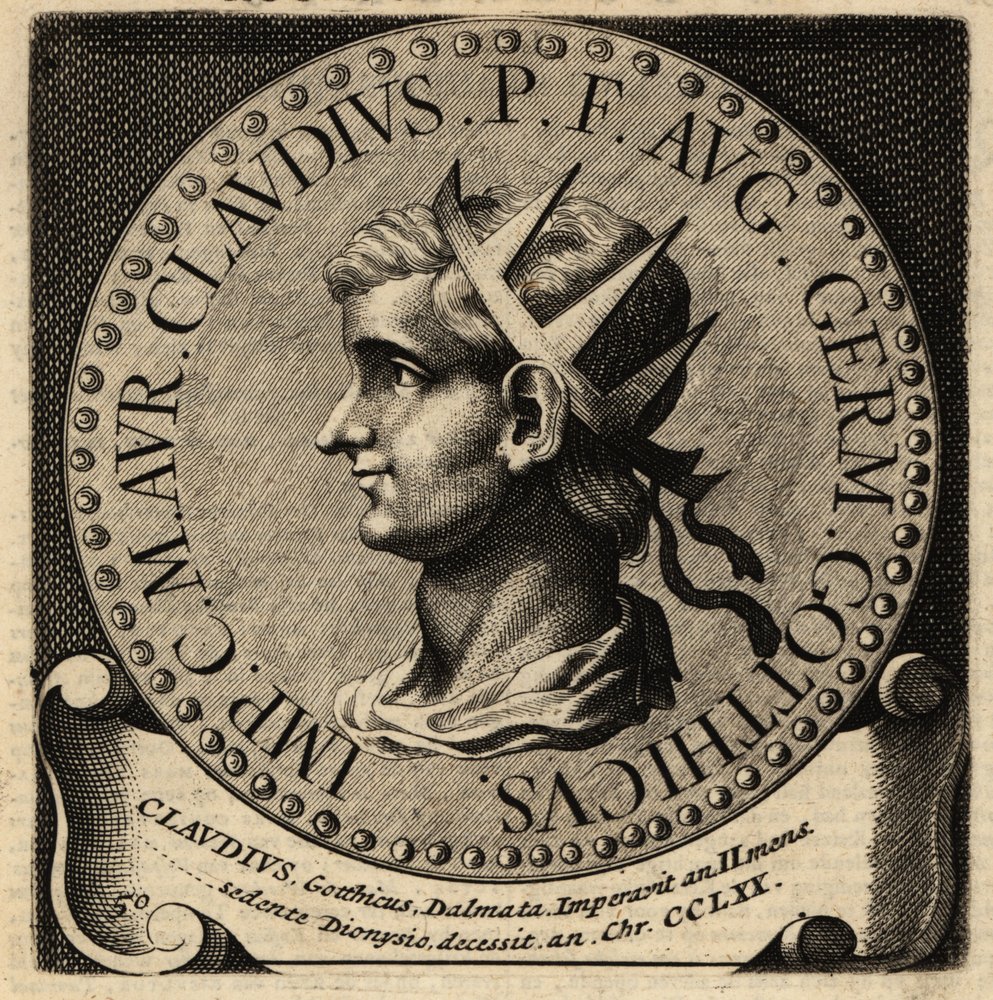 Portrait of Roman Emperor Claudius II by Netherlandish School