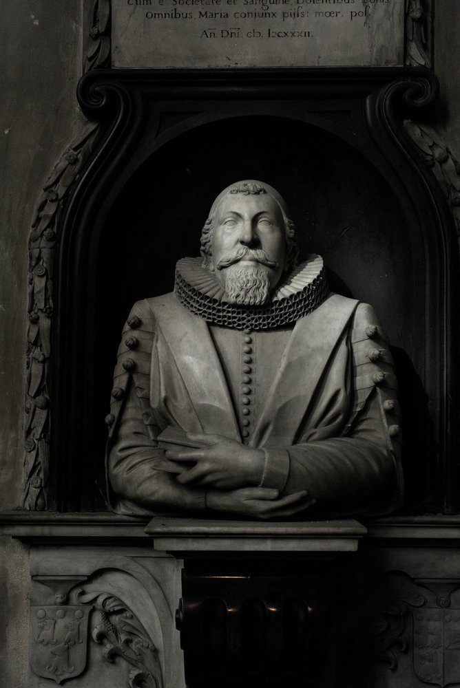 Memorial to Hugo Barker by Nicholas Stone: Fine art print